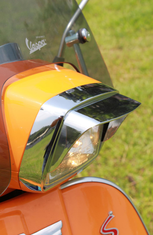 Lampring met lampenkap voor Vespa S 50-150ccm, chroom