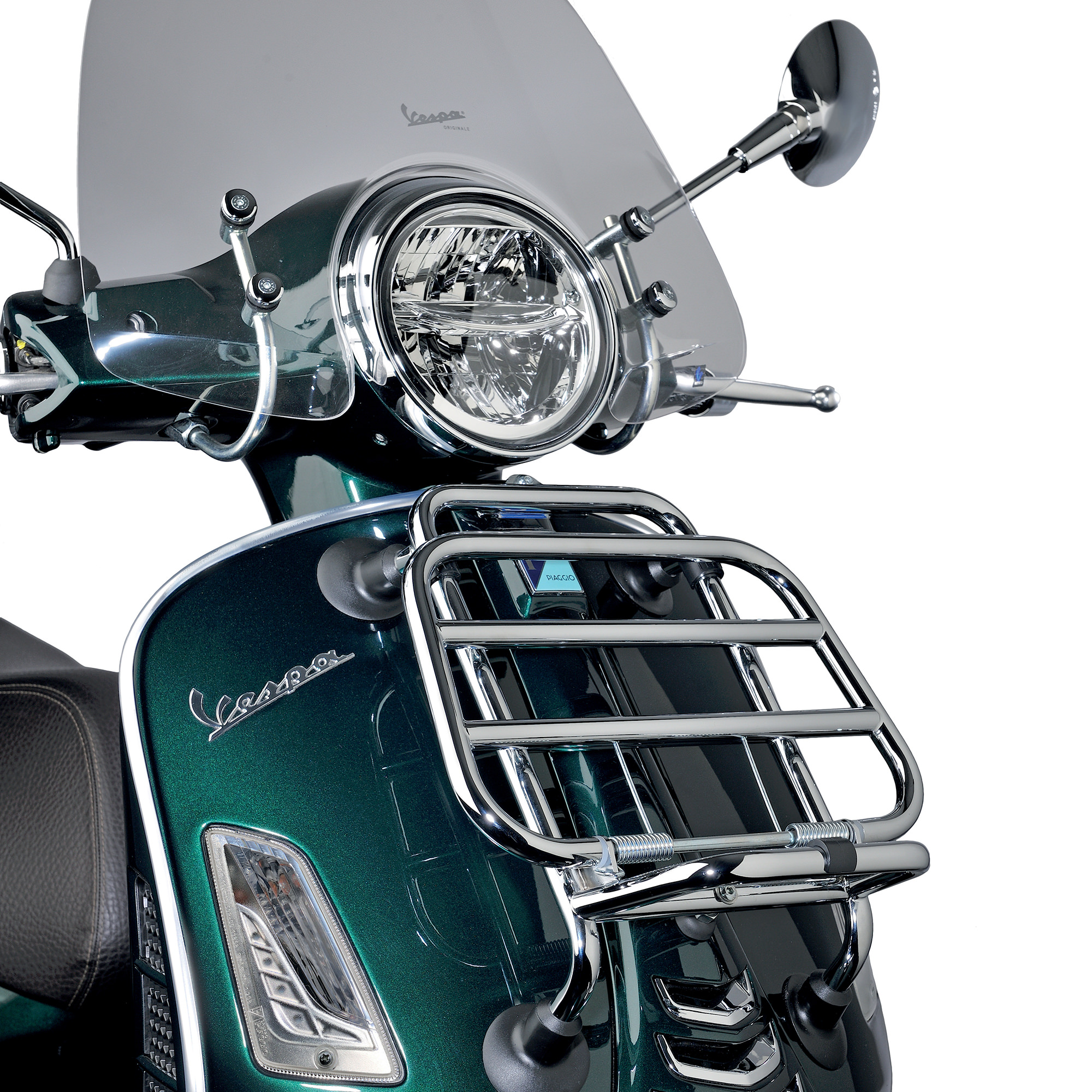 Opvouwbaar voorbagagerek chroom voor Vespa GTS originele Vespa