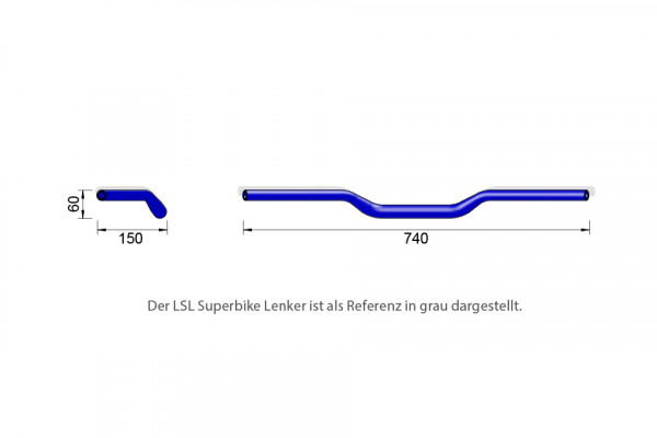 Plat Superbike-stuur LSL XN1