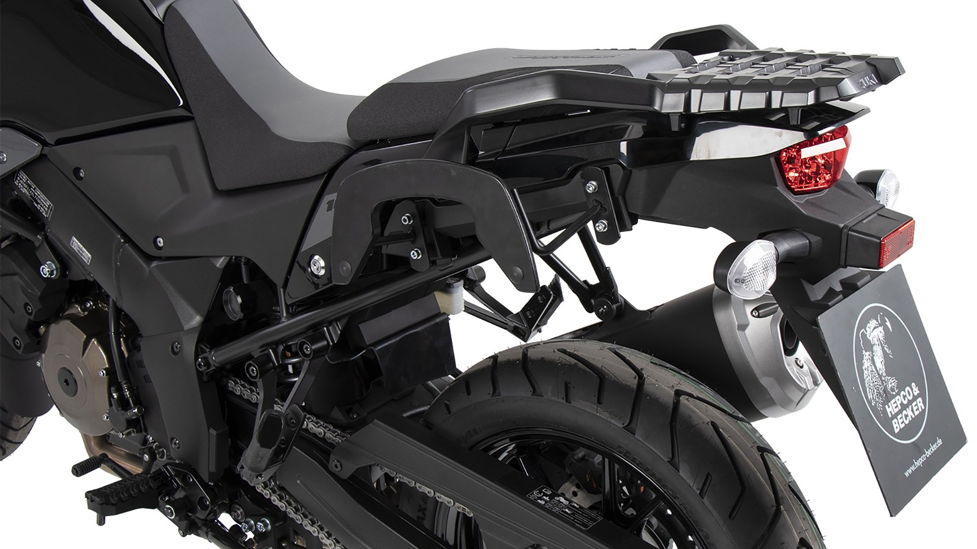 C-Bow zijdrager zwart voor Suzuki V-Strom 1050 (20-) Hepco & Becker