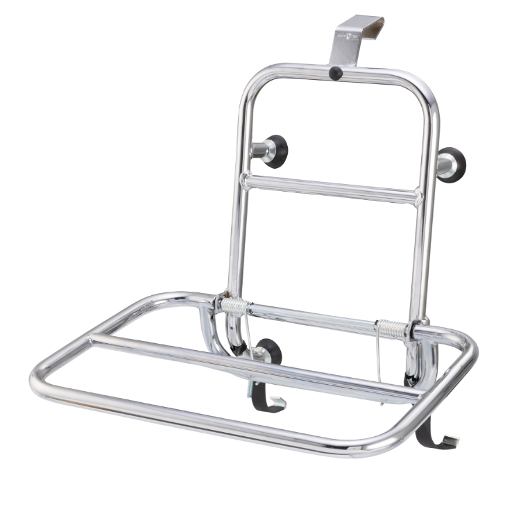 Bagagerek vooraan voor Vespa GTS/GTS Super/GTV/GT 60/GT/GT L 125-300cc, opvouwbaar, chroom