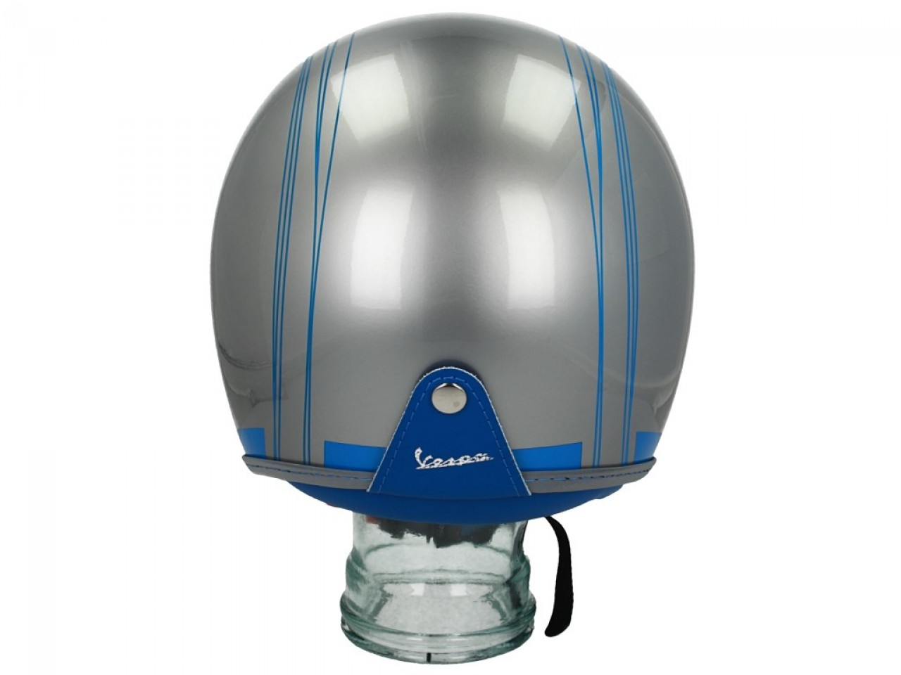 Vespa jethelm Elettrica Tech blu (Bluetooth) zilver