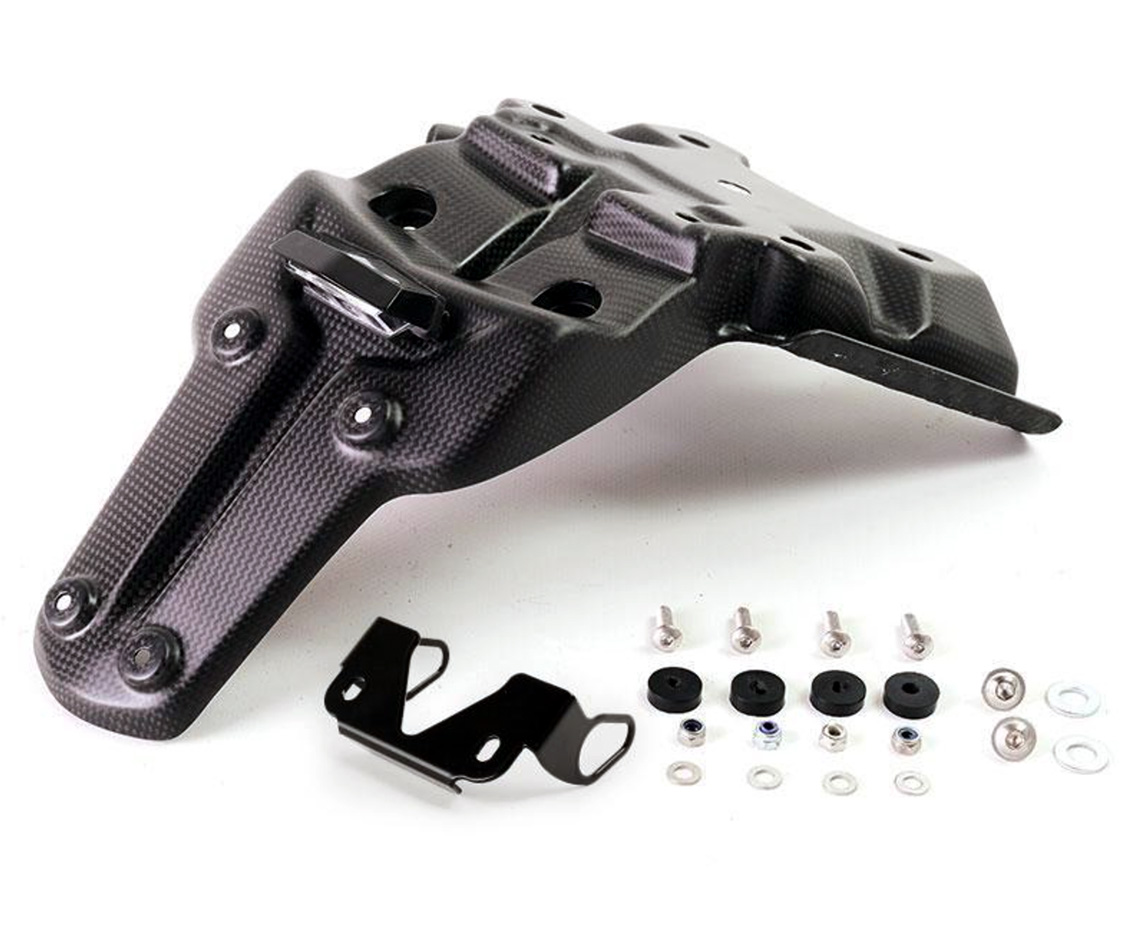 Korte carbon kentekenplaathouder voor Yamaha Ténéré 700 (19-24)-