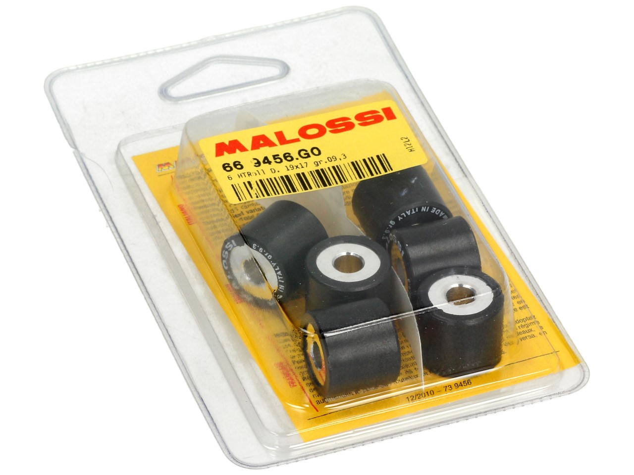 Malossi variator roller set, 19x17 mm, 9,3 g, stuk: 6