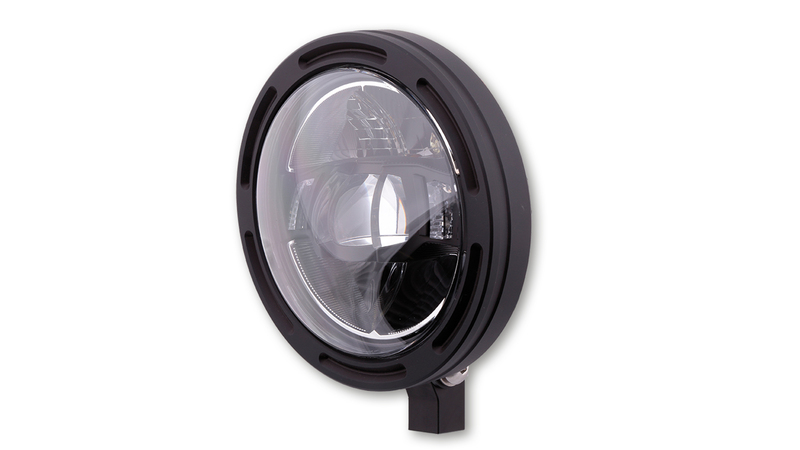 HIGHSIDER pro 5 3/4 inch koplampframe-R2 Type 10 LED Zwart Onderste bevestiging