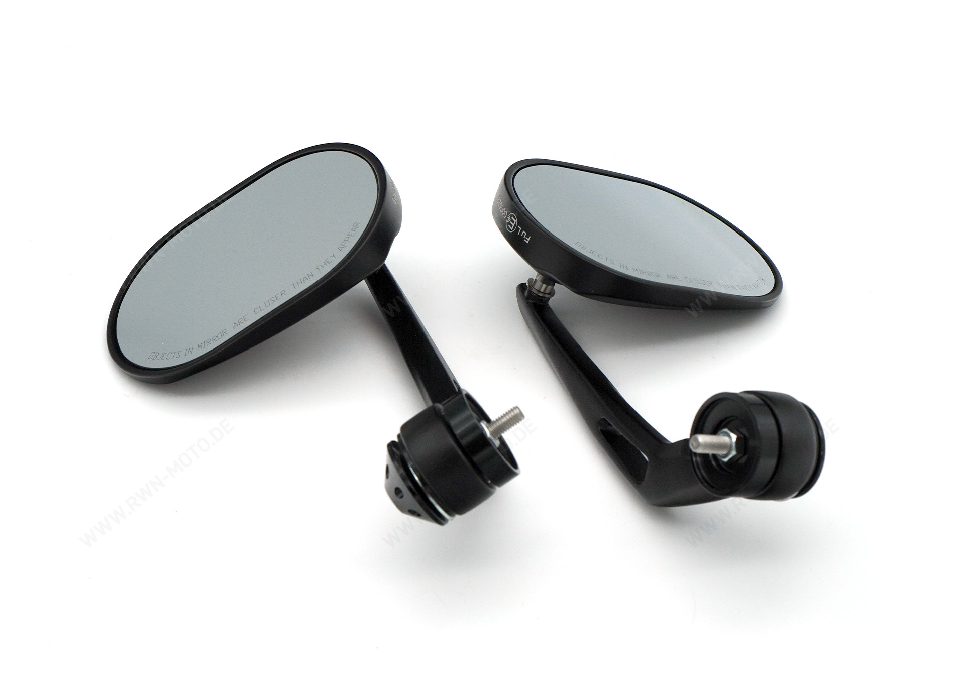 Bar end spiegel, zwart voor Moto Guzzi V7 850 2021-