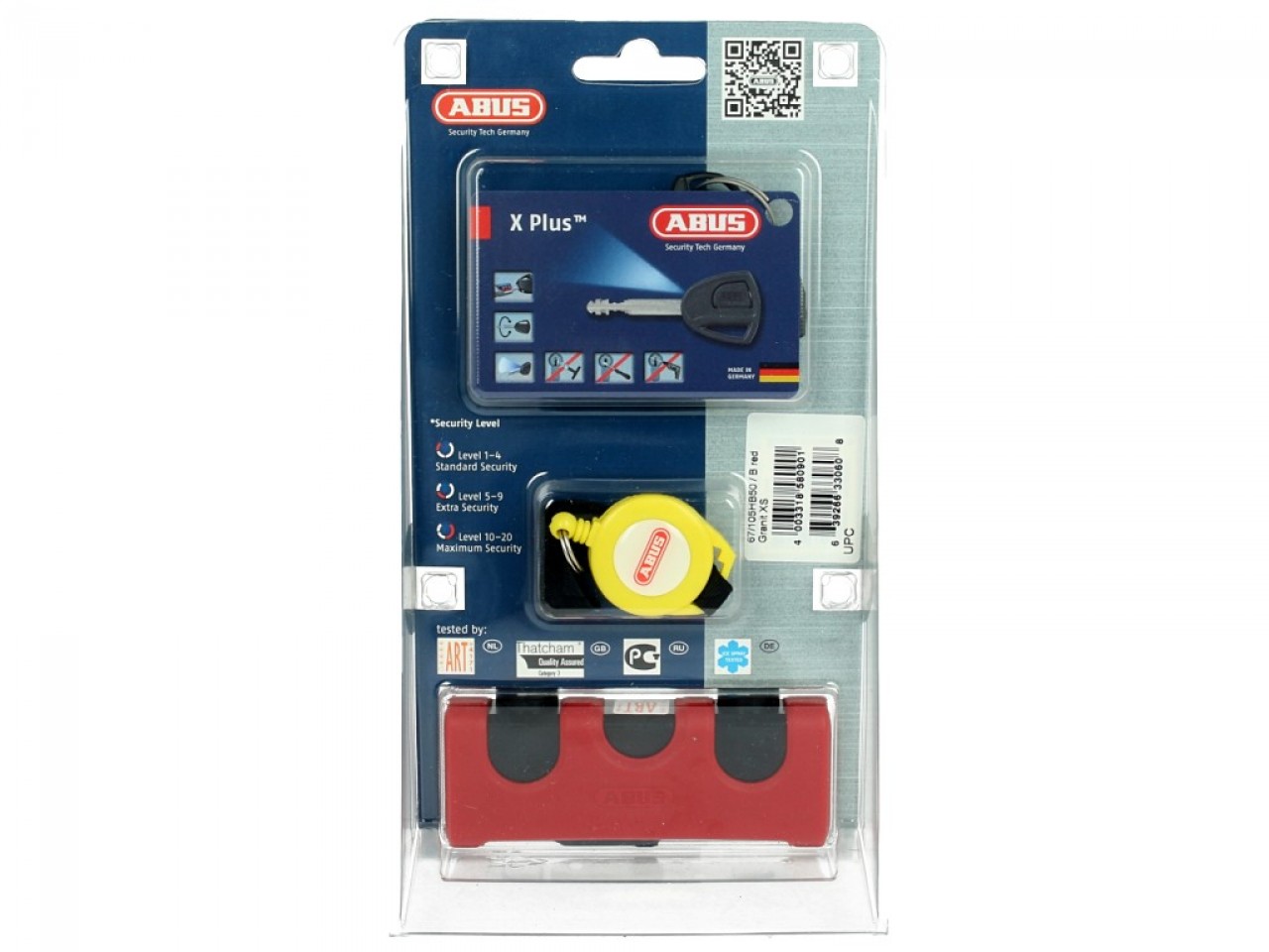 ABUS beugelslot Granit Power XS 67 voor motorfiets, scooter & Vespa
