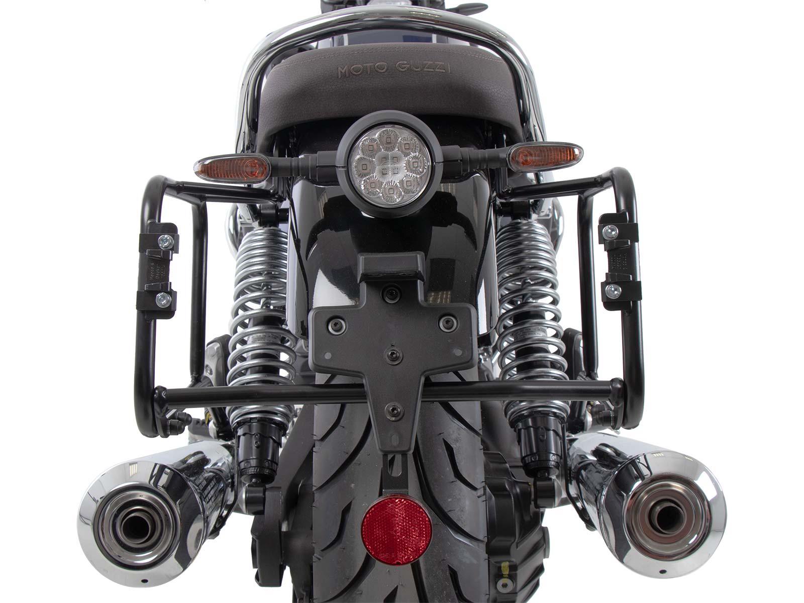 Zijkofferdrager vast zwart voor Moto Guzzi V7 850 Stone Corsa (2024) Hepco & Becker