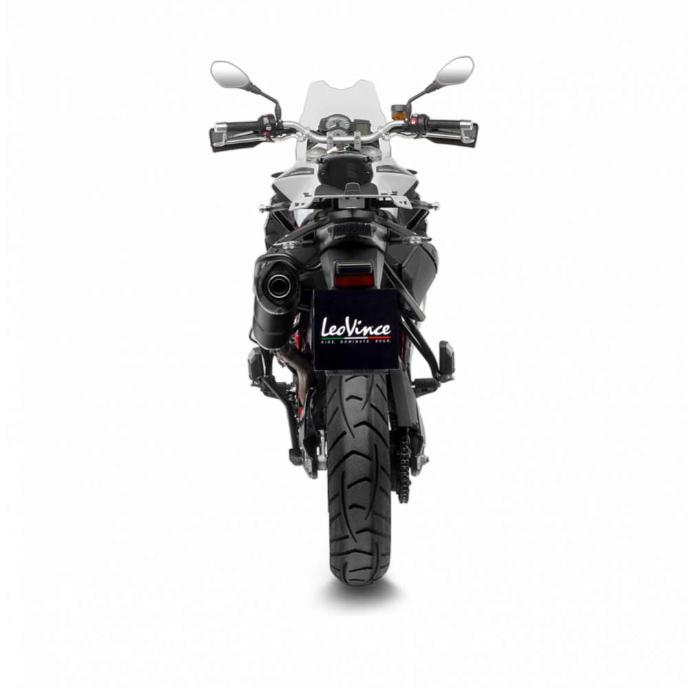 LeoVince uitlaatsysteem LV One Evo voor BMW F 700 GS /F 800 GS, carbon, slip on, E-certificaat