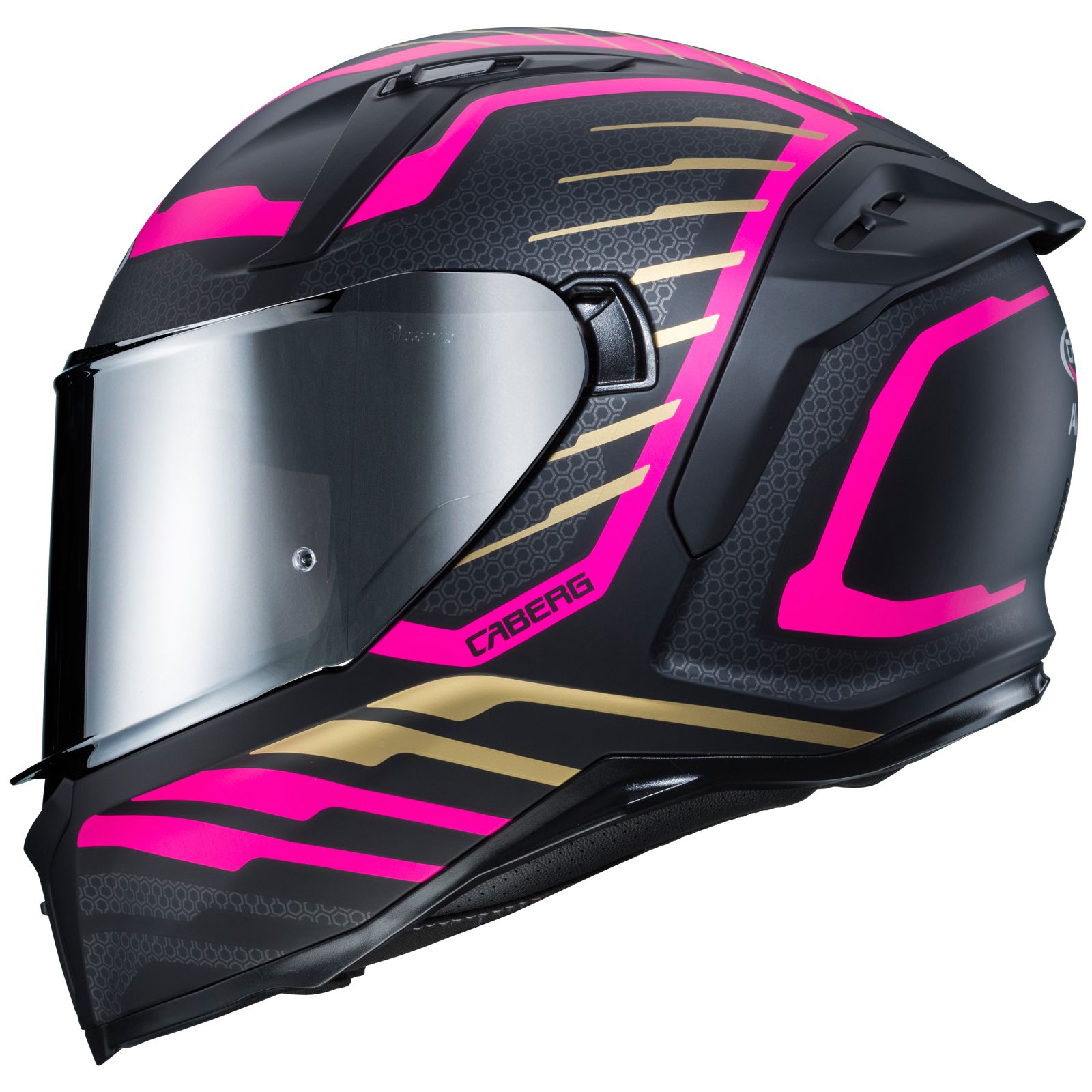 Caberg Helm Avalon Forge, mat zwart/fuchsia goud