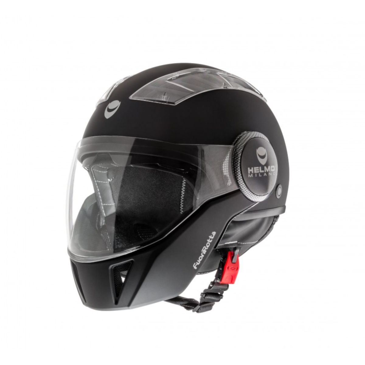 Helmo Milano integraalhelm, FuoriRotta, zwart, mat