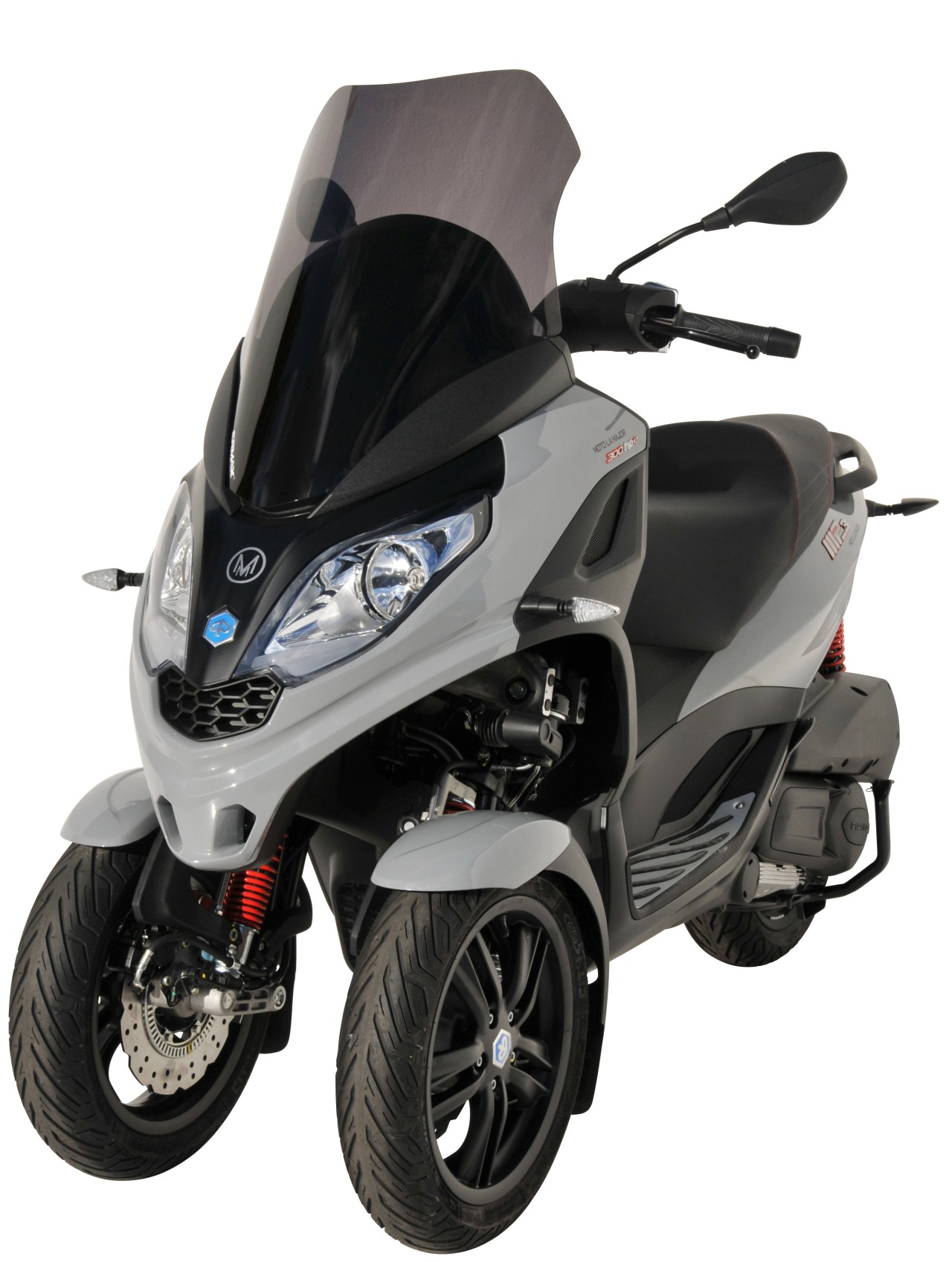 Windscherm ERMAX Sport Touring voor Piaggio MP3 300 / SPORT HPE (19-), getint/lichtzwart
