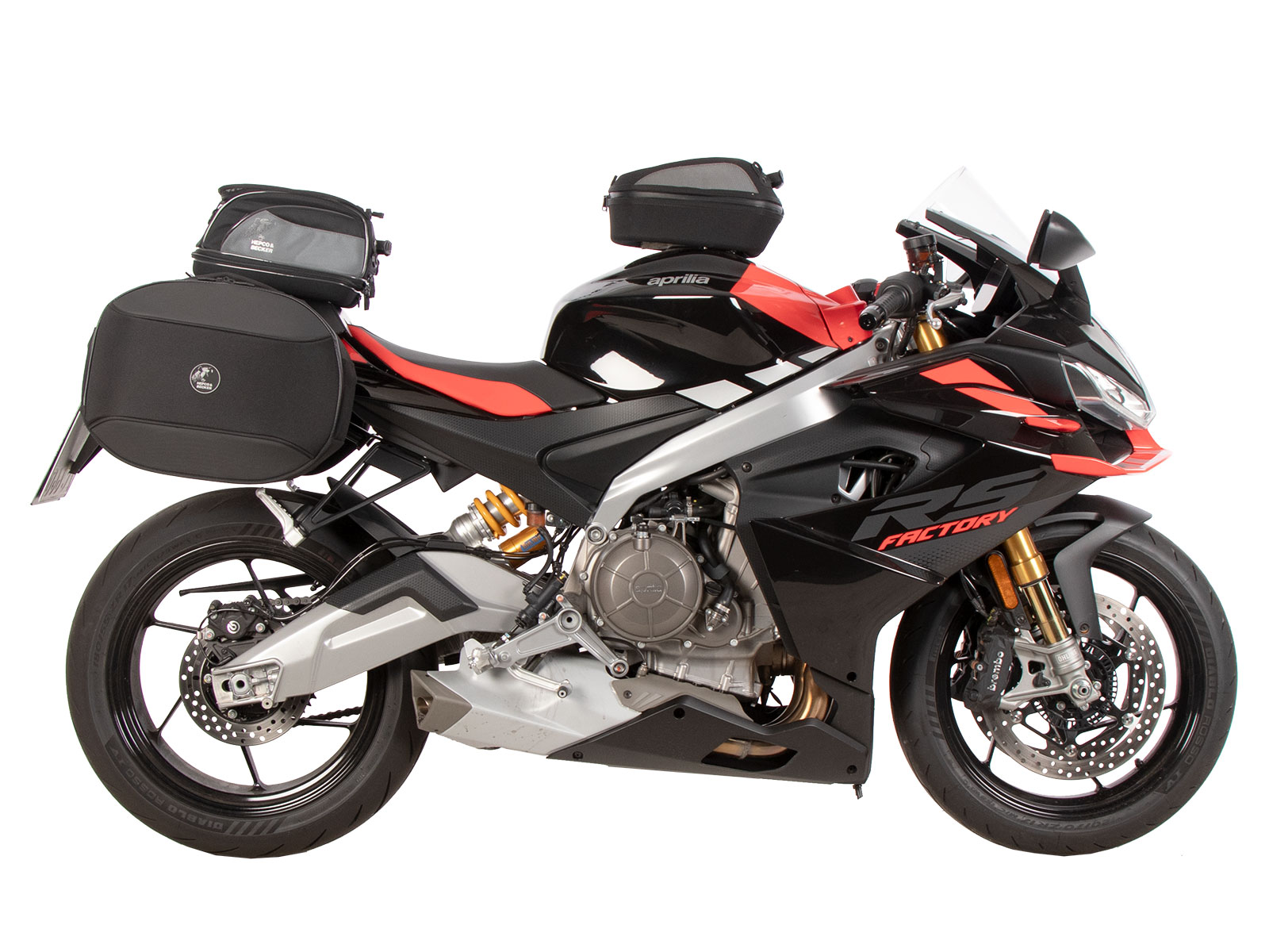 C-Bow zijdrager zwart voor Aprilia RS 660 / Factory (25-) Hepco & Becker
