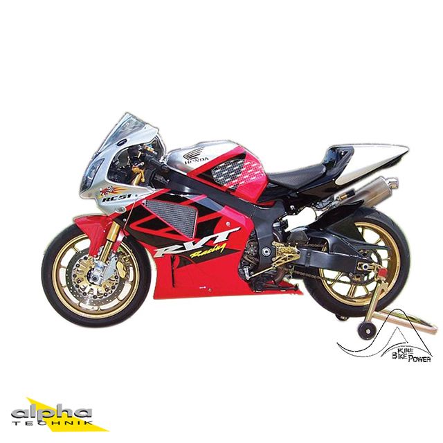 Stompgreep zwart Volcano voor Honda VTR1000 SP1 / SP2