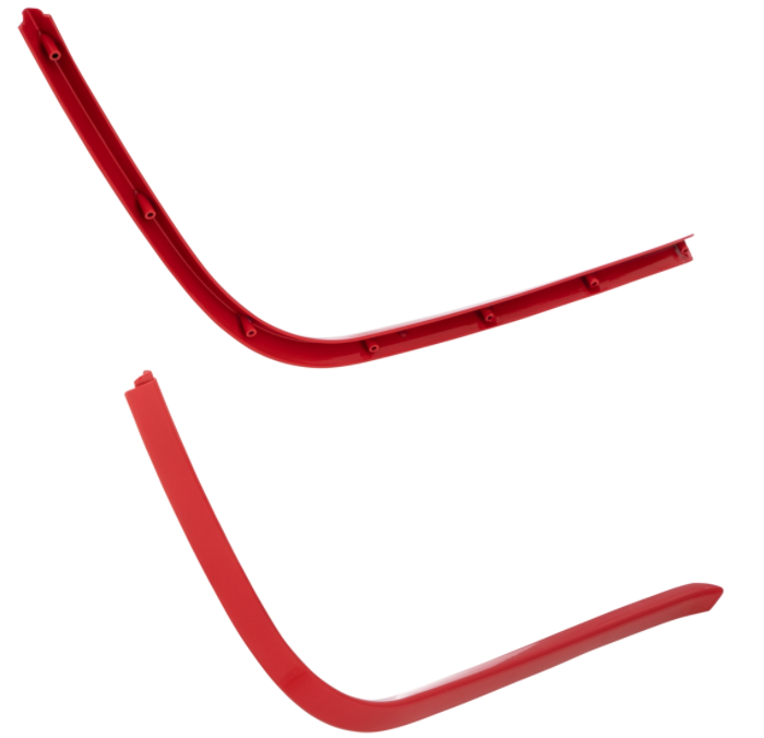 Mono slot buis treeplank rood voor Vespa Primavera/Sprint 50-150ccm