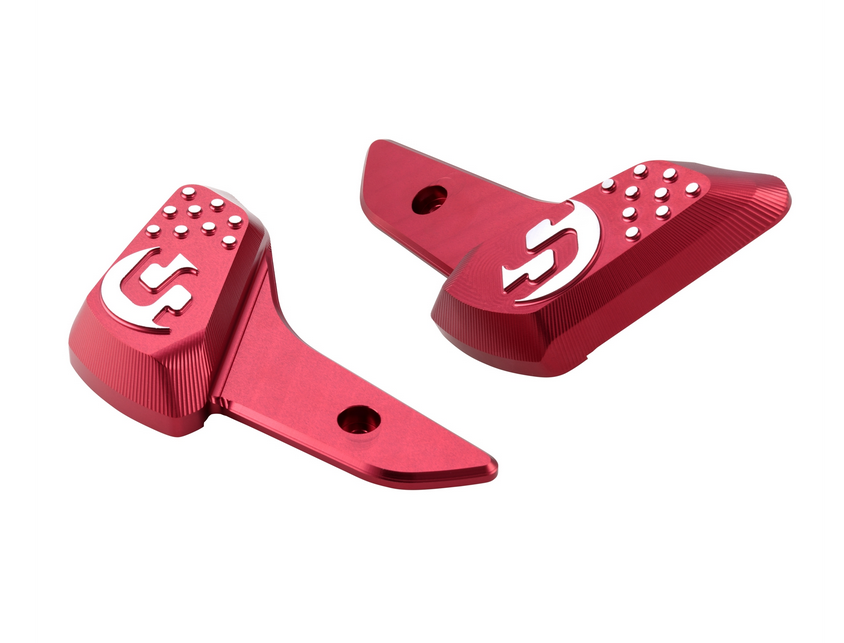 Voetsteunen rechts en links voor Vespa Primavera /Sprint 50-150cc 2T/4T AC, rood
