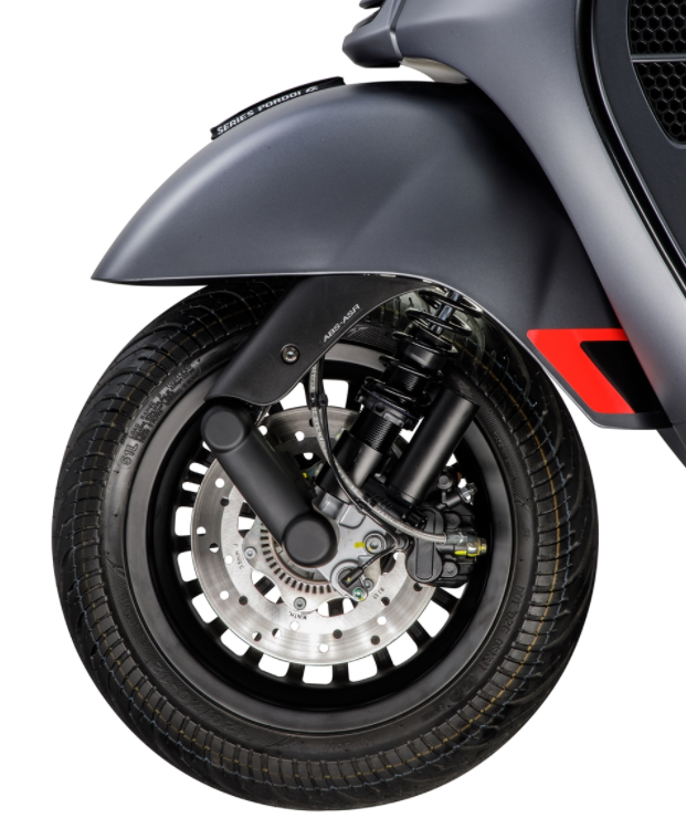 Voorschokdemper voor Vespa GTS/GTS Super/GTV/GT 60/GT/GT L 125-300cc, mat zwart
