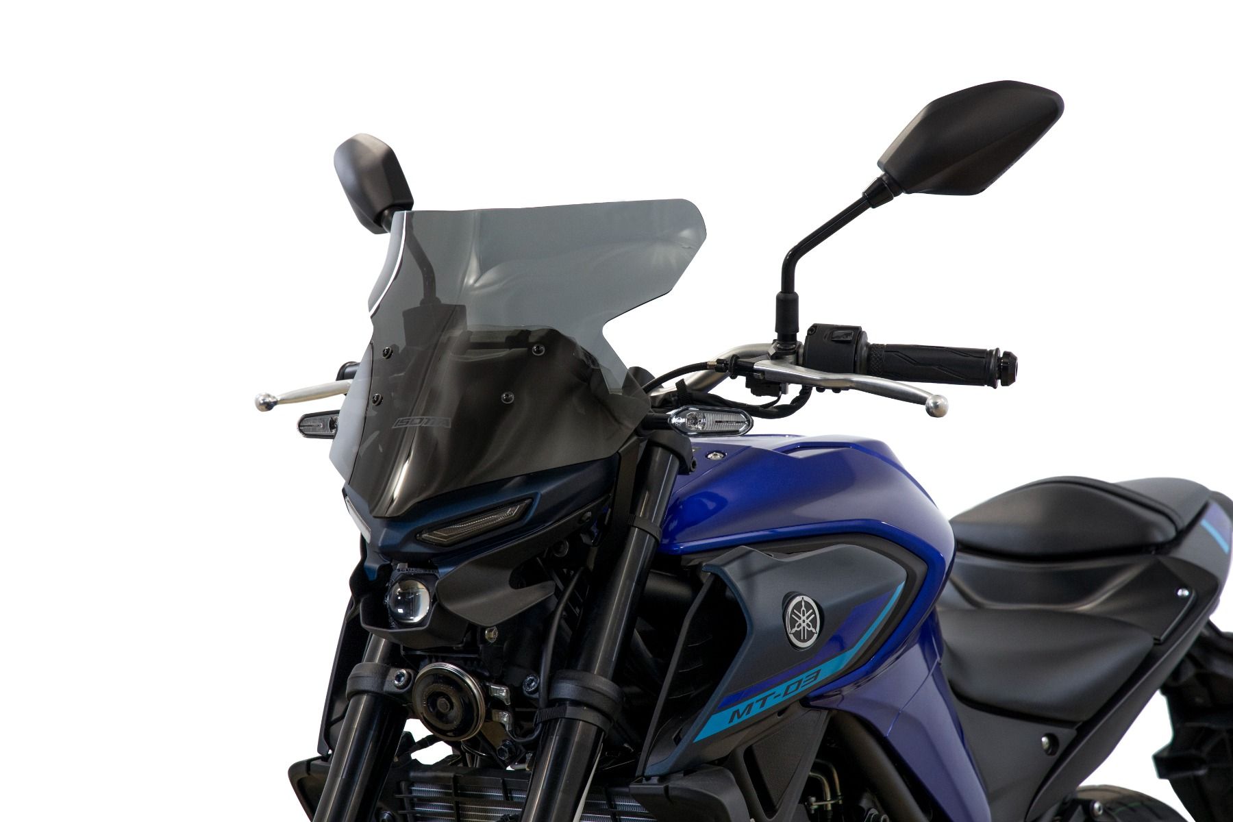 Hoog windscherm, donker getint, voor Yamaha MT-03 (22-)