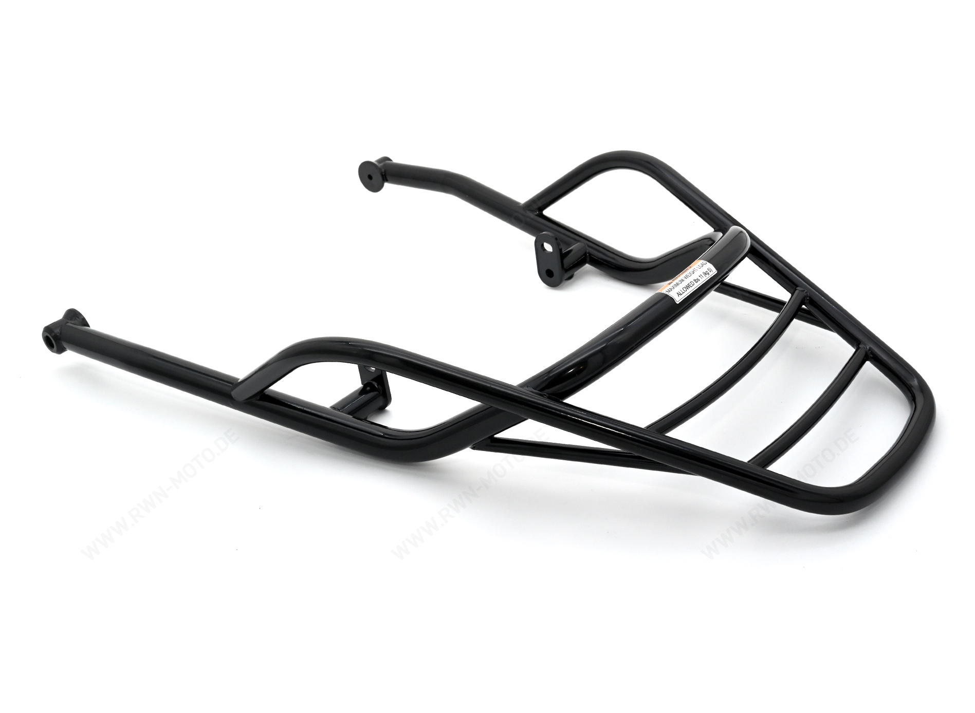 Bagagerek, achter, zwart, stijf voor Moto Guzzi V7 850 2021-