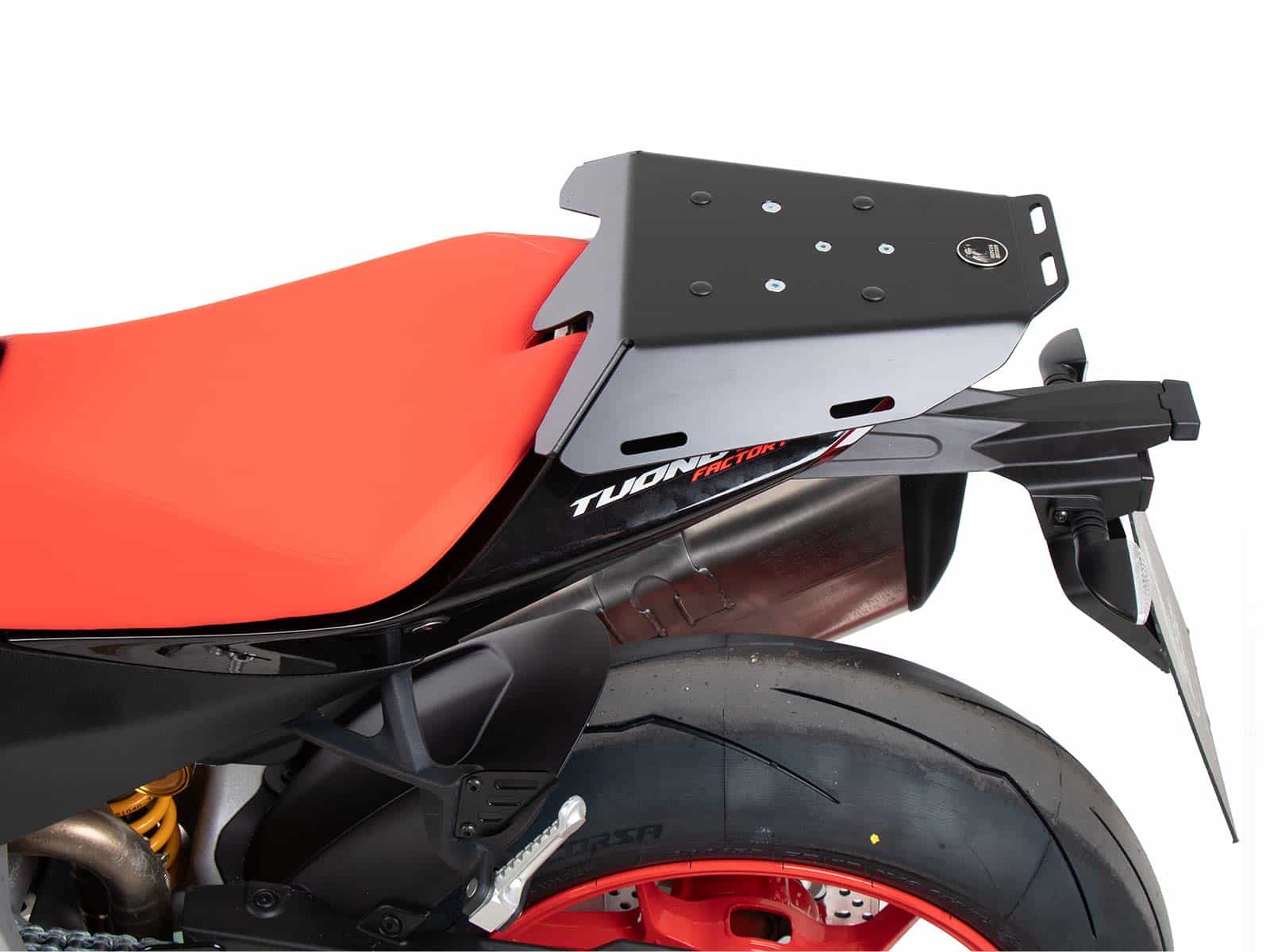 Sportrek vast zwart voor Aprilia Tuono V4 Factory /RSV 4 /RSV 4 Factory (21-24)