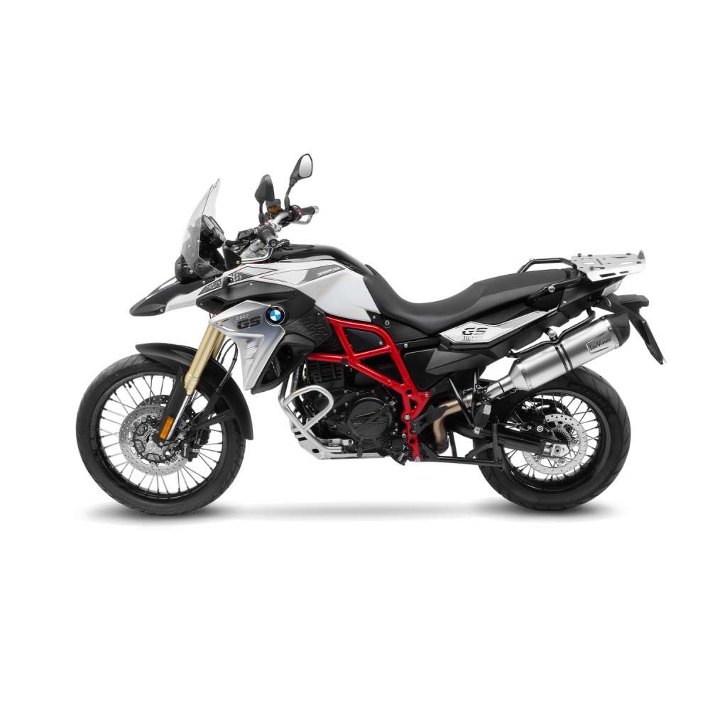 LeoVince uitlaatsysteem LV One Evo voor BMW F 700 GS /F 800 GS, zilver, slip on, E-certificaat