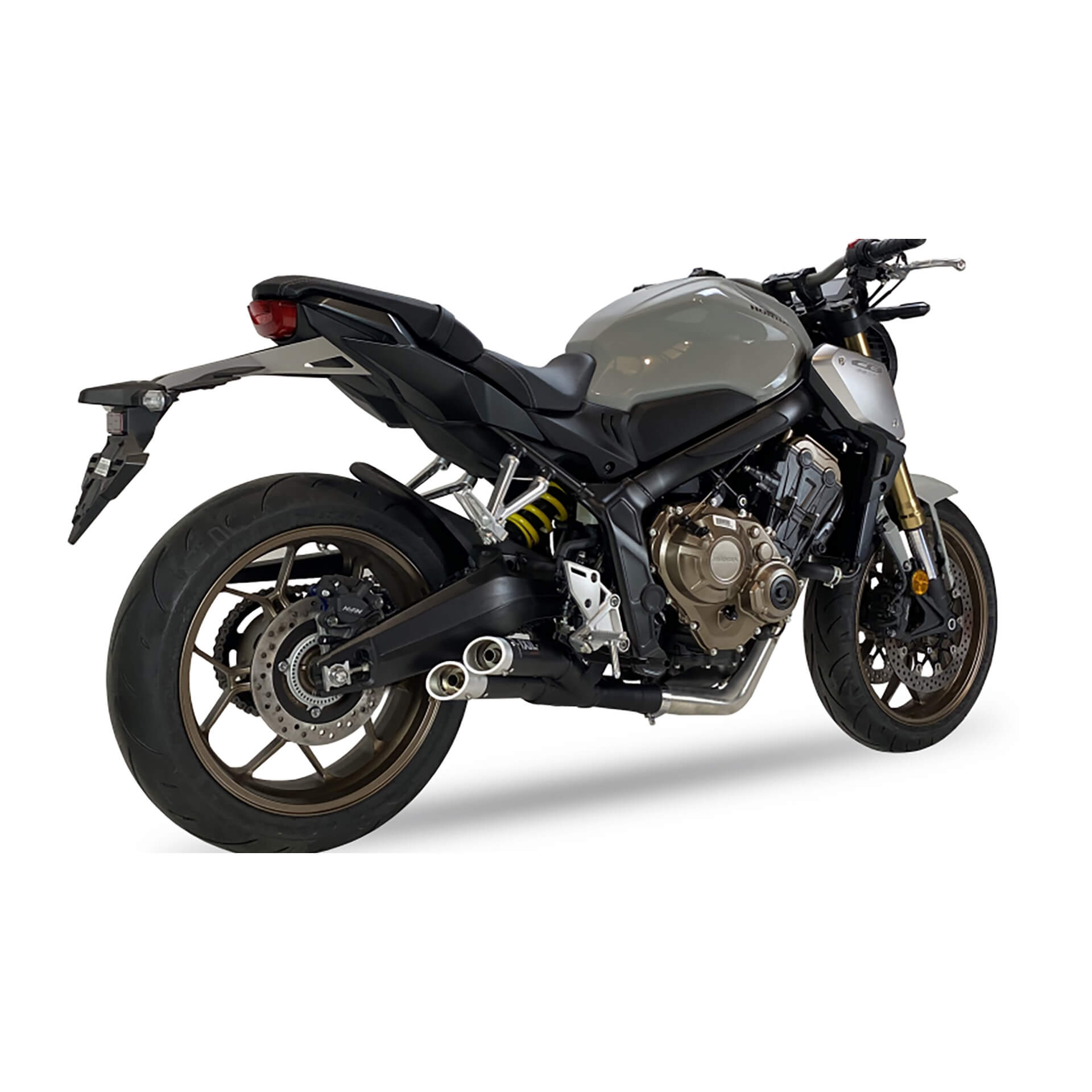 IXIL Hyperlow XL compleet systeem Honda CB 650 R /CBR 650 R, roestvrij staal zwart, E-keur, Euro5