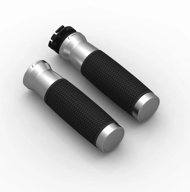 Handvatten RIZOMA Urlo RS Ø 22/24 mm L 120 mm voor Vespa Primavera/Sprint, zilver geanodiseerd