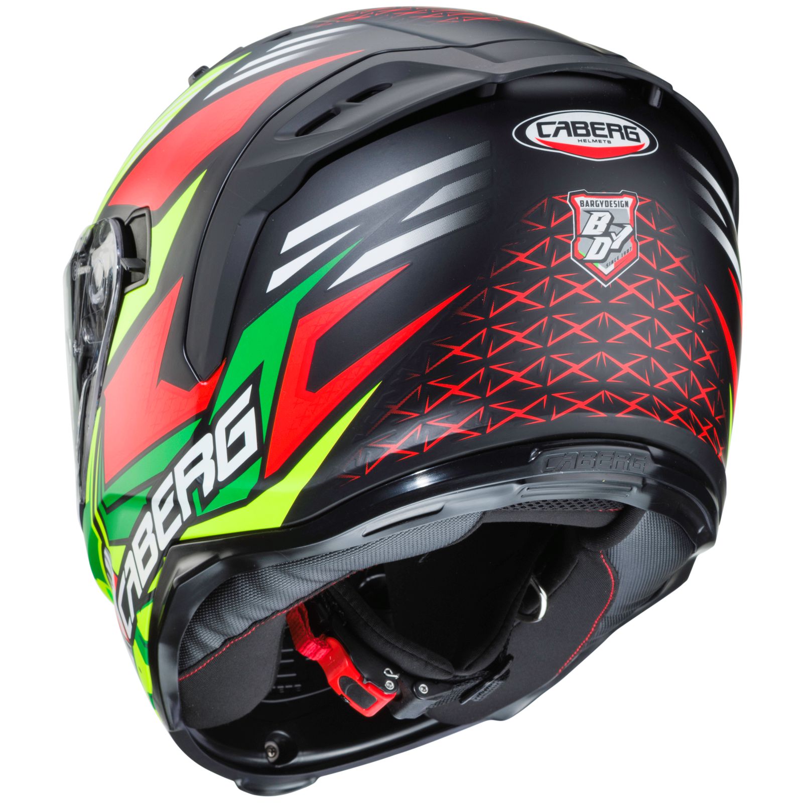 Caberg Helm Avalon Giga, mat-zwart/fluo-geel-rood