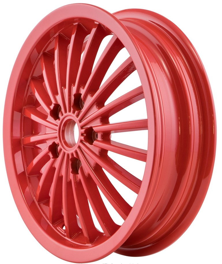 Velg voor/achter voor Vespa GTS/GTS Super/GTV/GT 60/GT/GT L 125-300ccm, rood