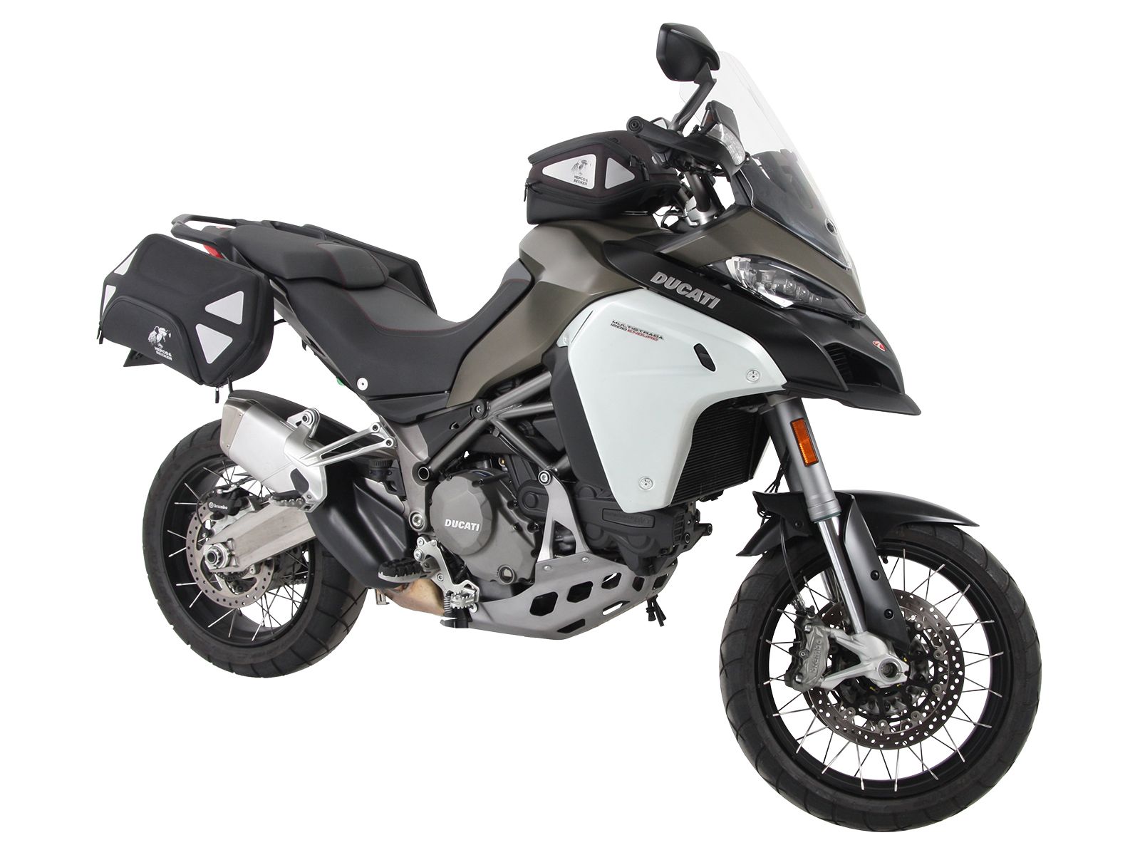 C-Bow zijdrager zwart voor Ducati Multistrada 1200 Enduro (16-18) Hepco & Becker