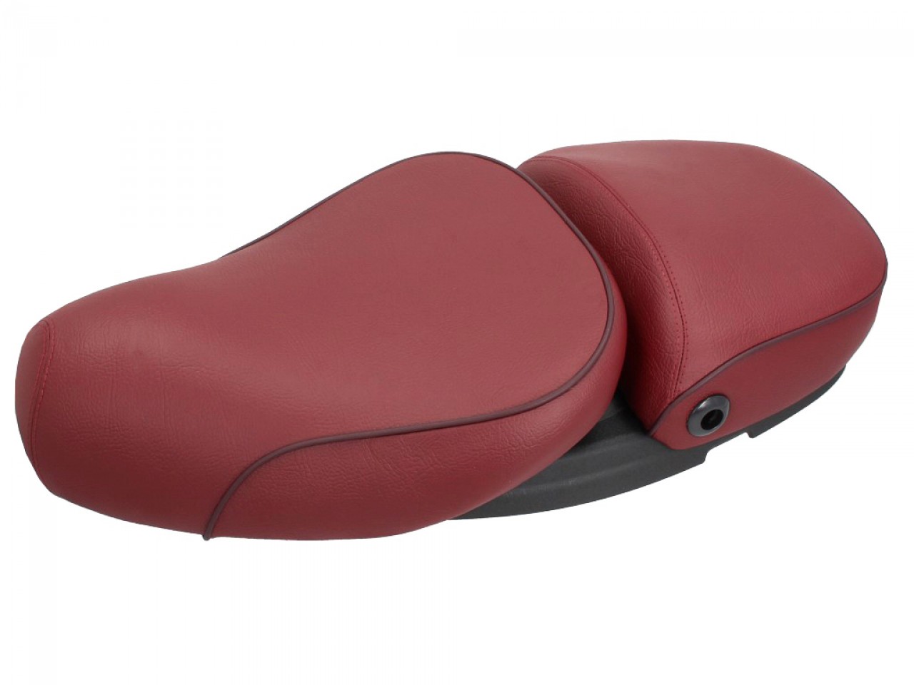 Vespa 2-zits echt lederen zetel rood voor LX 50-150cc Touring, ET2/ET4 /LX/LXV/S 50-150cc-
