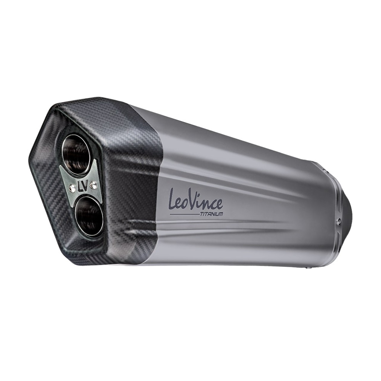 LeoVince uitlaatsysteem LV-12 voor BMW R 1200 /1250 GS /Adventure, titanium, slip on, E-certificaat