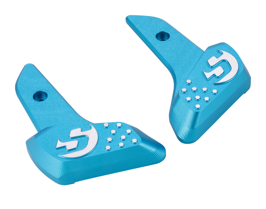 Voetsteunen rechts en links voor Vespa Primavera /Sprint 50-150ccm 2T/4T AC, blauw mat