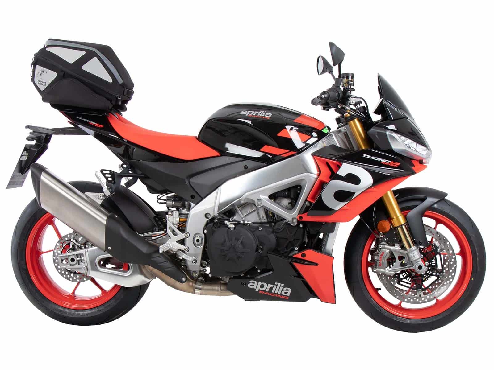 Sportrek vast zwart voor Aprilia Tuono V4 Factory /RSV 4 /RSV 4 Factory (21-24)