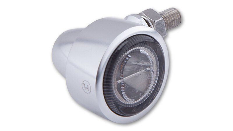 HIGHSIDER Pro Classic-X1 LED Knipperlichtbehuizing Zilver / Lens Rookgrijs (Paar), Voor & Achter