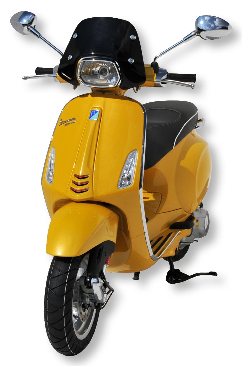 Windscherm Ermax Piccolo voor Vespa Sprint - zwart