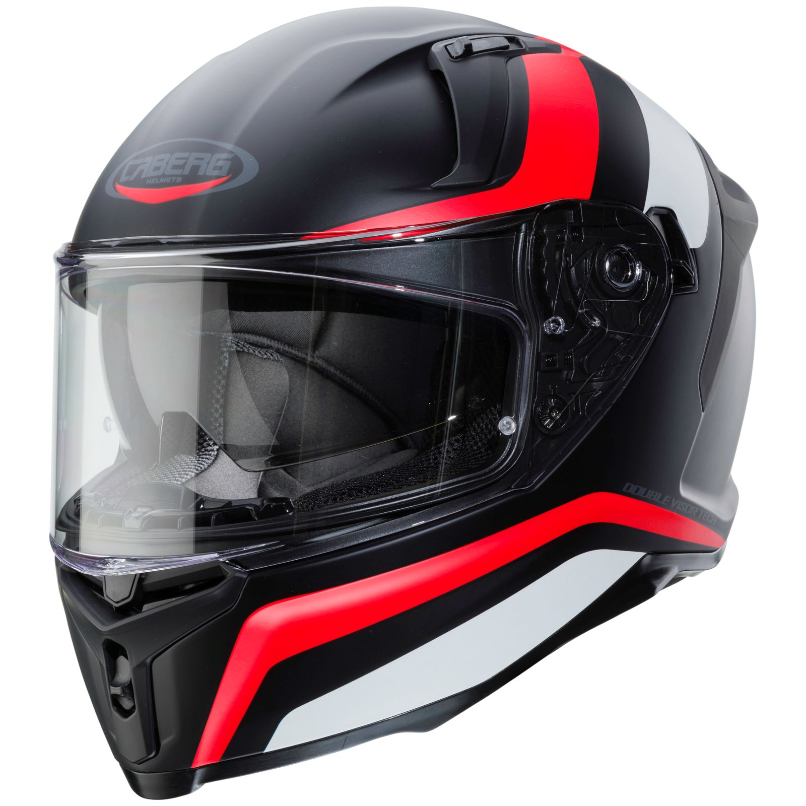 Caberg Helm Avalon Blast, mat-zwart/wit-rood