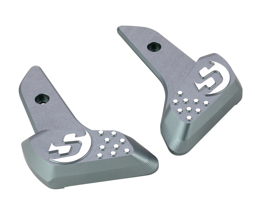 Voetsteunen rechts en links voor Vespa Primavera /Sprint 50-150cc 2T/4T AC, mat grijs