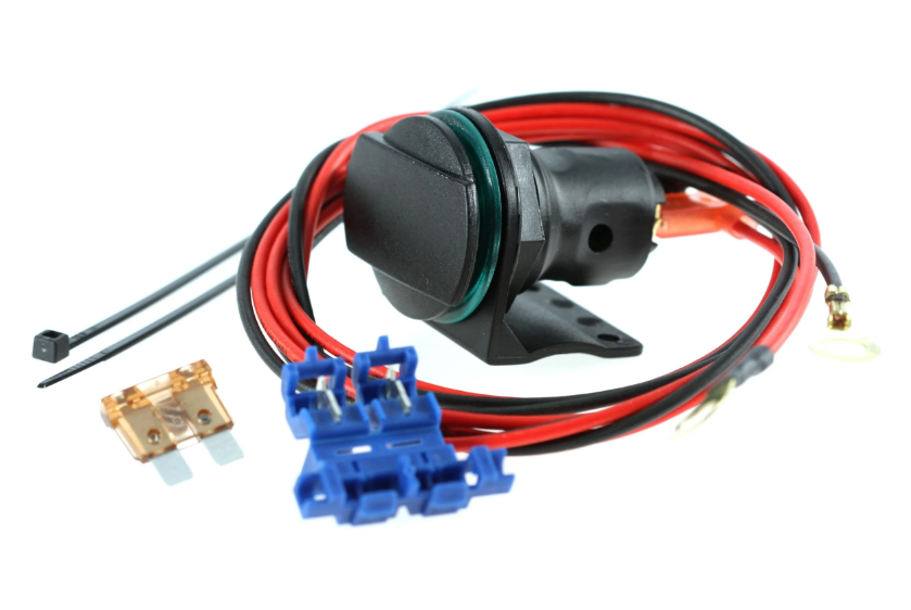 Sigarettenaanstekercontactdoos / standaardcontactdoos 12 Volt voor Vespa GTS/GTS Super/GTV, inschuifbaar