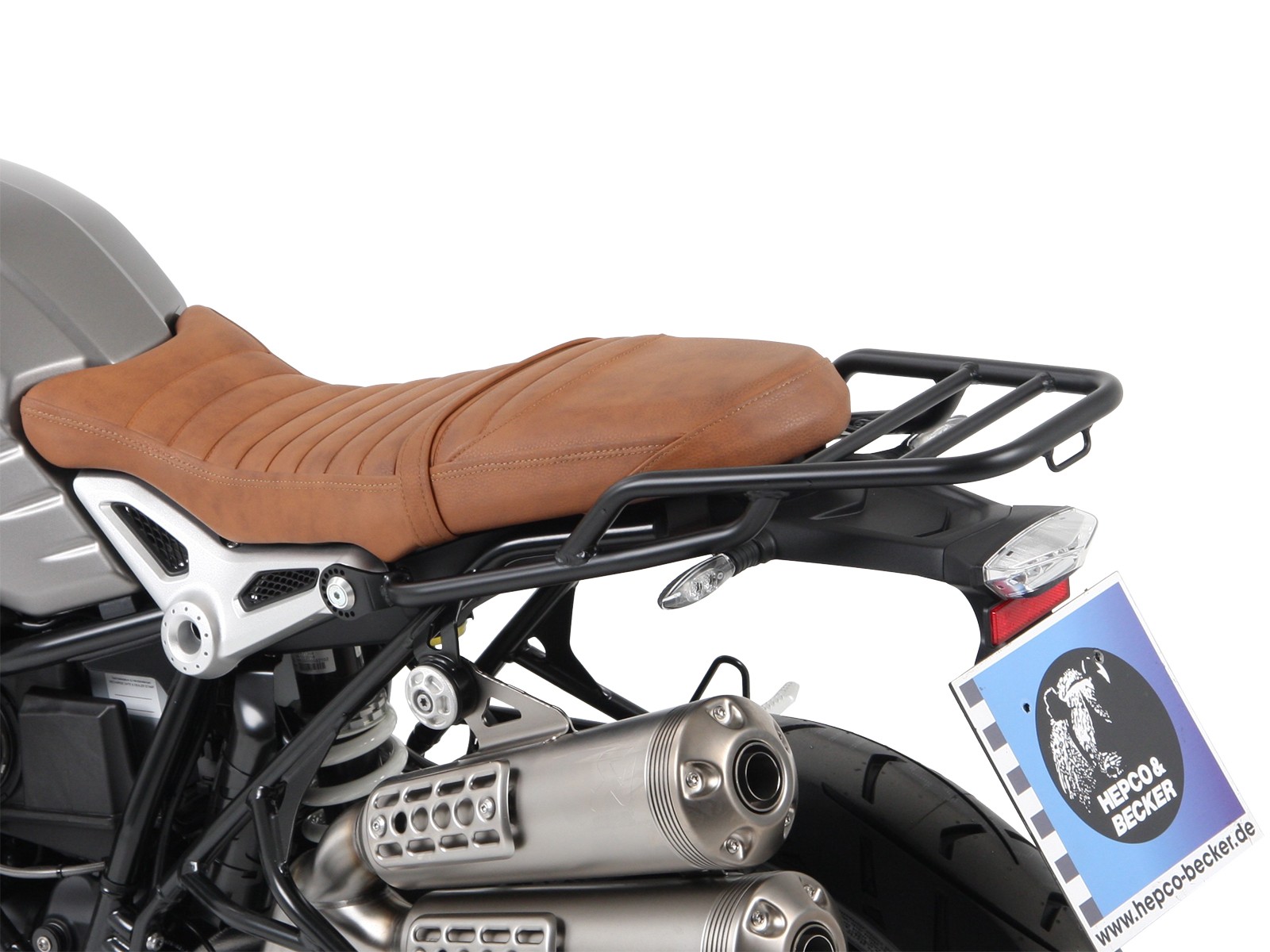 Buisvormig bagagerek zwart voor BMW R nineT Pure (17-23) Hepco & Becker