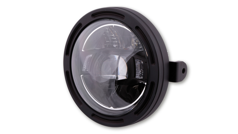 HIGHSIDER pro 5 3/4 inch Koplampframe-R2 Type 10 LED Zwart Zijmontage