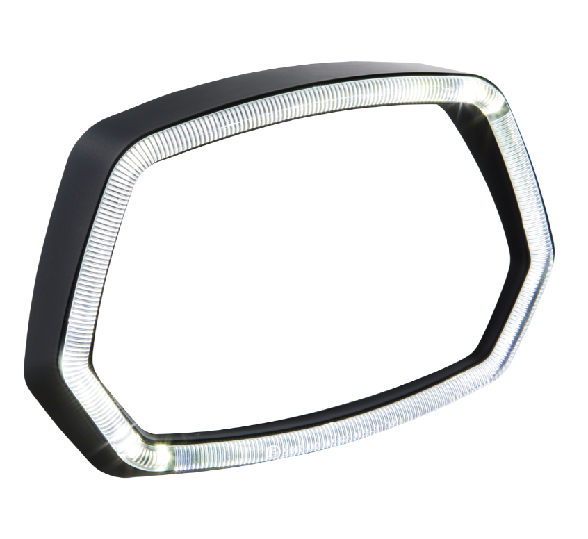 Lampring LED-lichtring voor Vespa Sprint 50cc 2T/4T, mat zwart