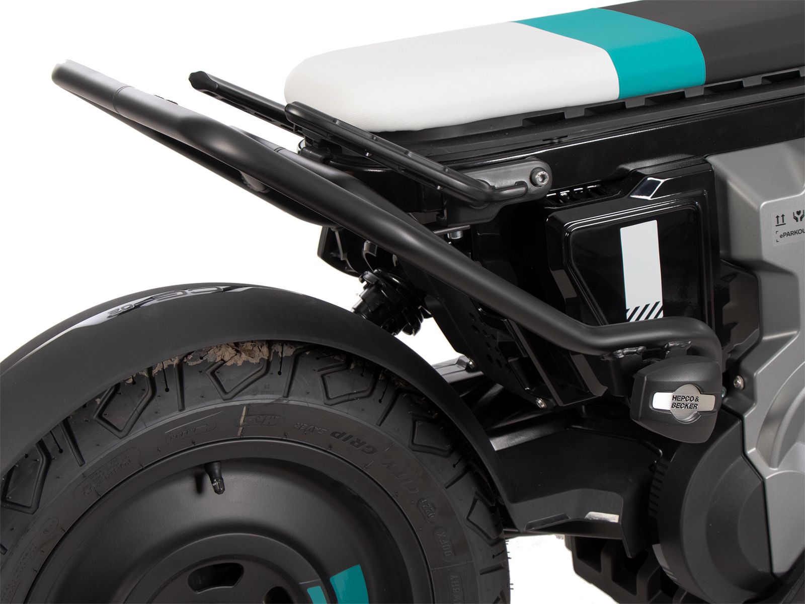 Achterbeschermbeugel zwart voor BMW CE 02 (23-) Hepco & Becker