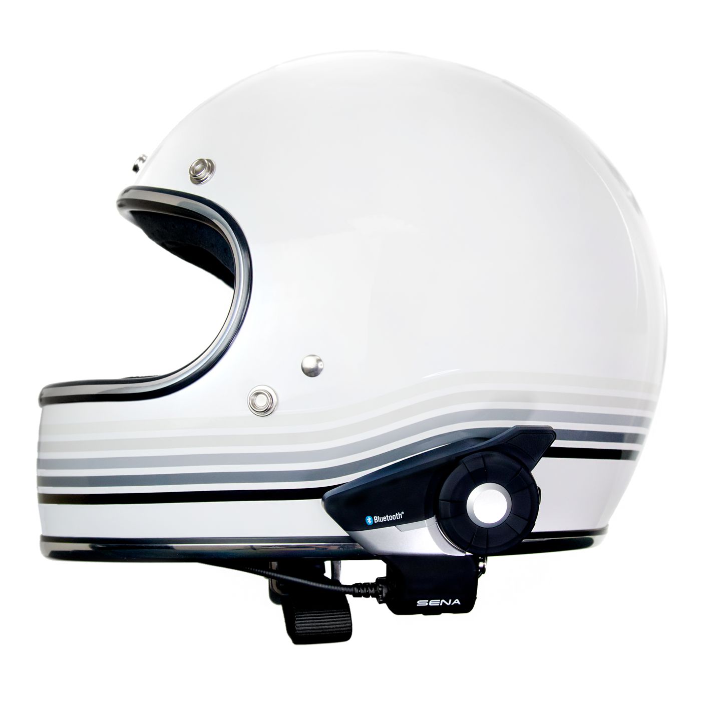 SENA 20S Evo enkele set incl. HD-luidspreker- Bluetooth-communicatiesysteem voor motorfietsen