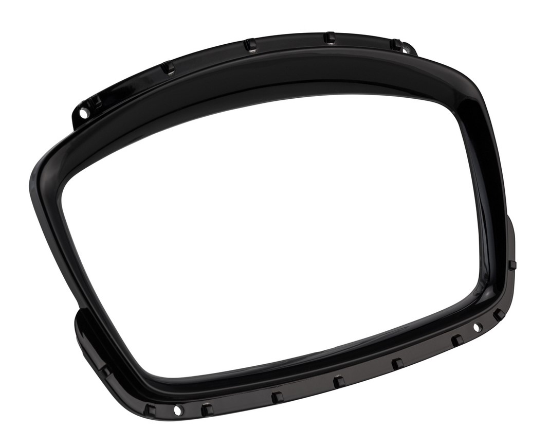 Decoratieve ring snelheidsmeter voor Vespa GTS Supertech HPE 125/300 ('19-), glanzend zwart