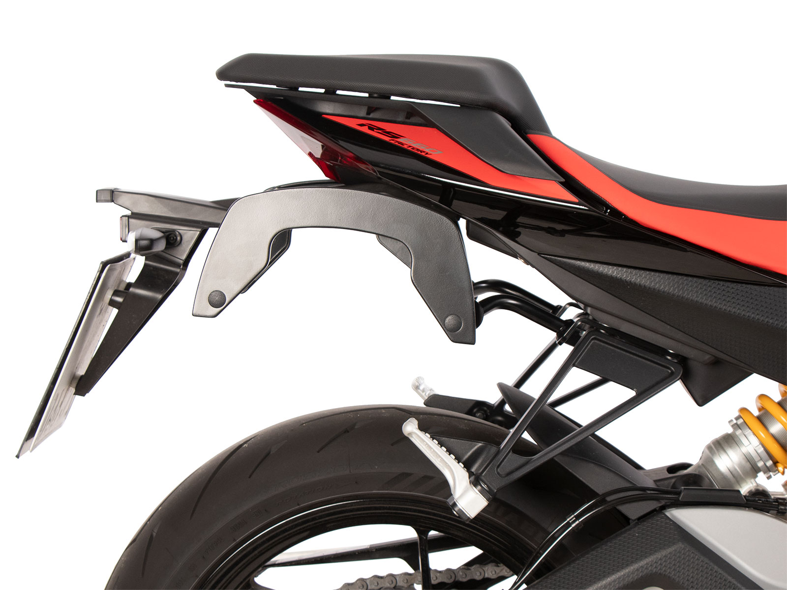 C-Bow zijdrager zwart voor Aprilia RS 660 / Factory (25-) Hepco & Becker
