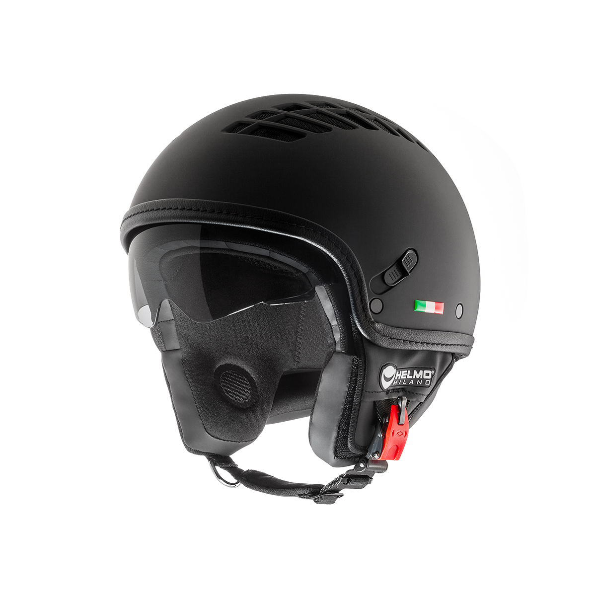 Helmo Milano Demi Jet, ViaColVento, zwart, mat