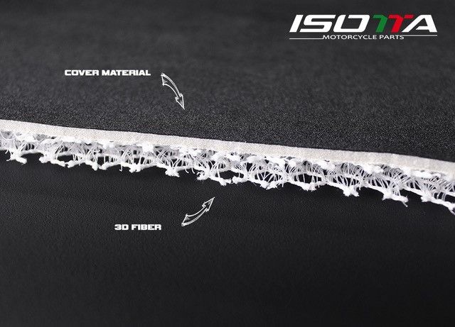 Comfort zadelhoes in 3D vezel voor Moto Guzzi V 85 TT (19-23)