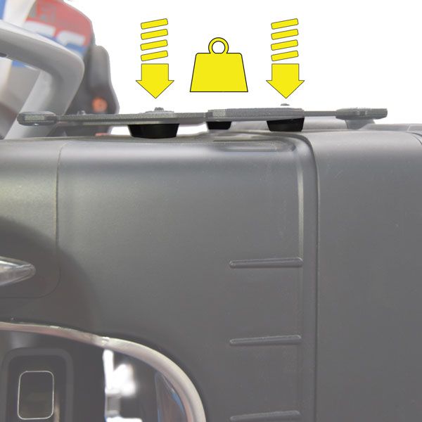 Extra bagagerek links voor BMW F 850 GS, R 1200 GS LC /Rally, R 1250 GS, aluminium, zwart