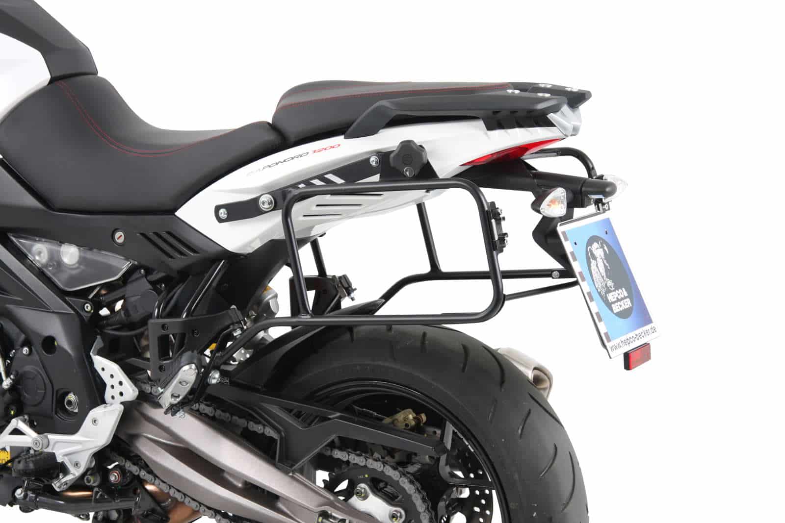 Zijkofferdrager Lock-it zwart voor Aprilia Caponord 1200 (13-16) Hepco & Becker